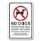 Signmission 18 in Height, 0.12 in Width, Aluminum, 12" x 18", A-1218 Pet-Animal - UnderCont A-1218 Pet-Animal - UnderCont - alternate 1